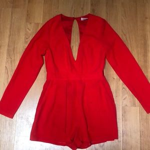 Clove red romper